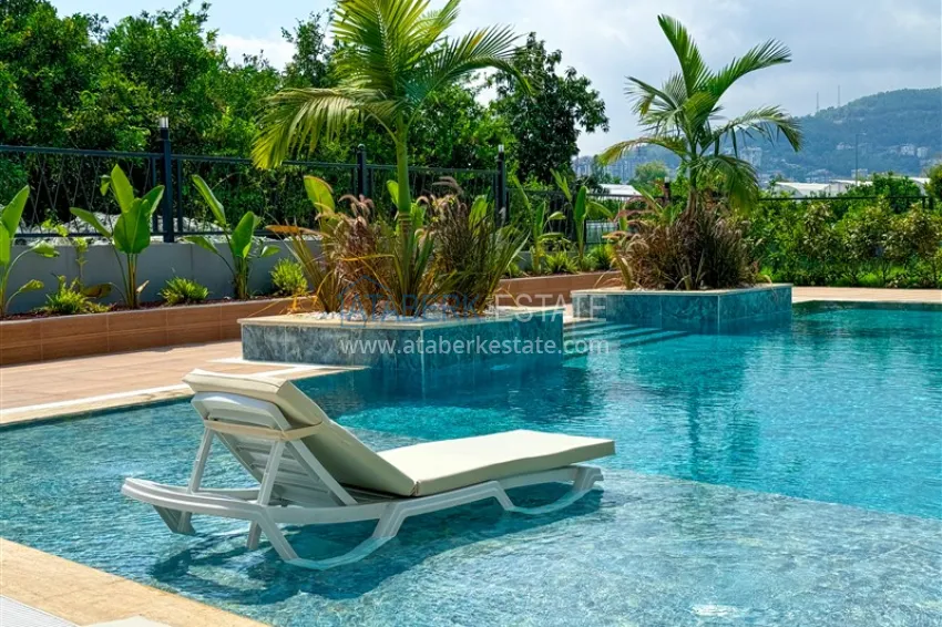 1+1 apartment in Alanya, Oba district — with a short-term rental permit 9 