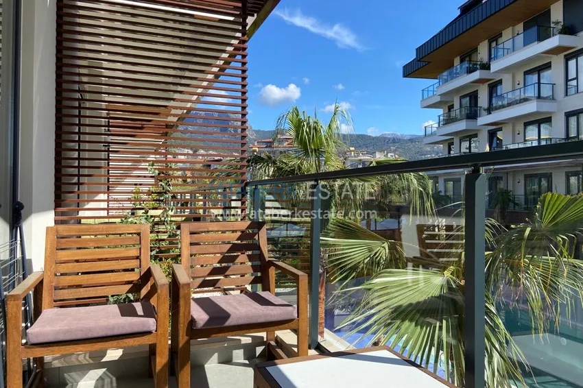 Purchase  1+1 apartment in Alanya, Oba district — furnished from the owner in a luxury complex  15 