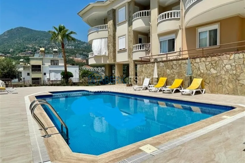 2+1 apartment with sea view and furniture in Alanya - near the center, Bektash district  4 