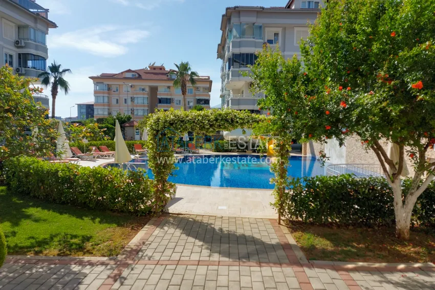 Apartment for a residence permit in Alanya, Oba district — furnished in a European complex 8 