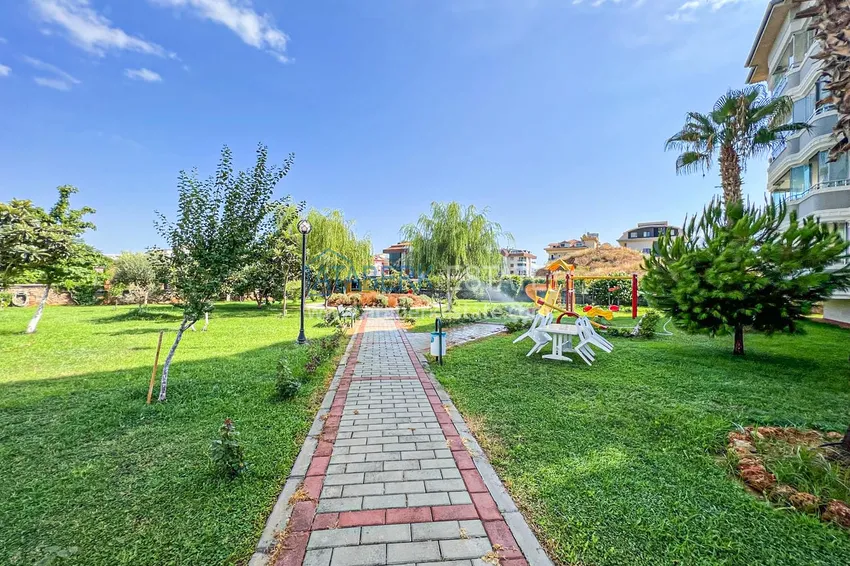 Apartment for a residence permit in Alanya, Oba district — furnished in a European complex 11 