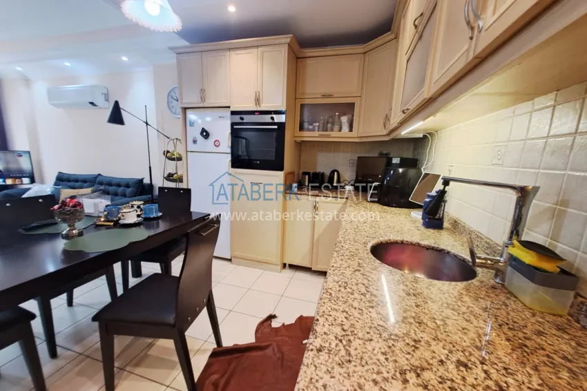 Purchase 2+1 apartment in Alanya, Oba — furnished, with a large glazed balcony and a convenient location 12 