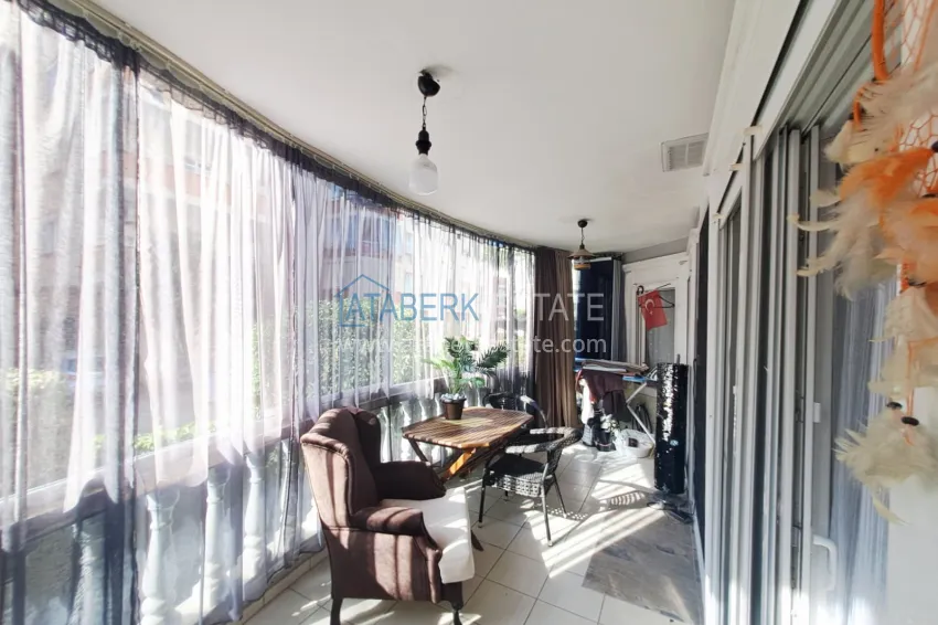 Purchase 2+1 apartment in Alanya, Oba — furnished, with a large glazed balcony and a convenient location 14 