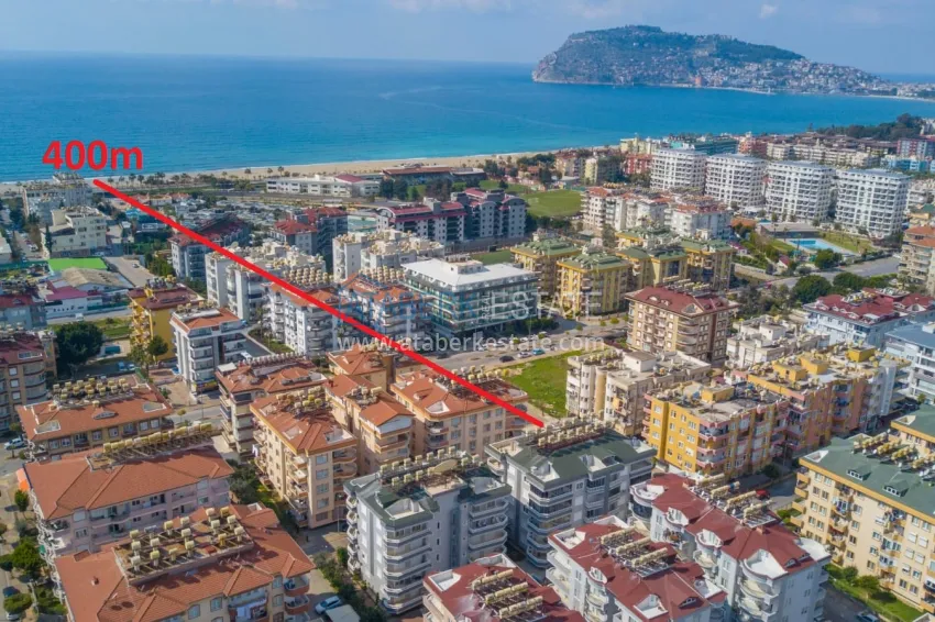 2+1 apartment in Alanya, Oba — furnished, with a large glazed balcony and a convenient location 1 