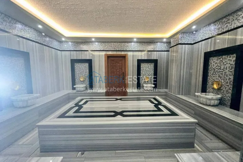 1+1 apartment in Alanya Oba - well-maintained complex, pool view 11