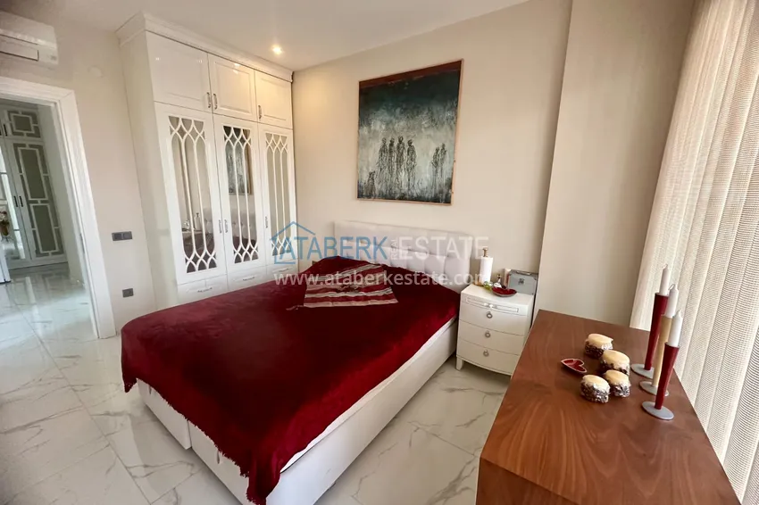 Purchase  2+1 apartment in Alanya, Oba with sea view — first line, citizenship 12 