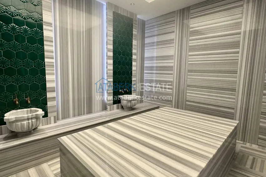 2+1 apartment in Alanya, Oba with sea view — first line, citizenship 17 