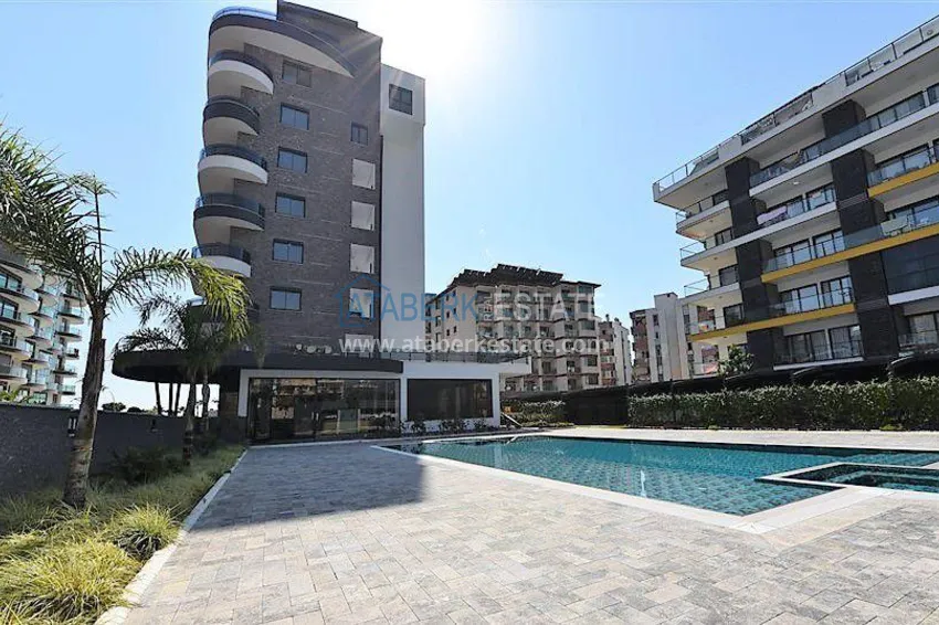 2+1 apartment in Alanya, Oba with sea view — first line, citizenship 2 