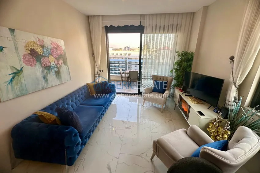 Purchase  2+1 apartment in Alanya, Oba with sea view — first line, citizenship 3 