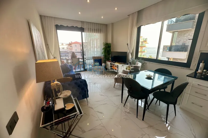 Purchase  2+1 apartment in Alanya, Oba with sea view — first line, citizenship 4 