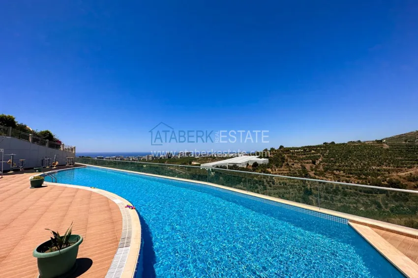 2+1 apartment with panoramic views of the sea and nature in Mahmutlar — in a premium complex 5