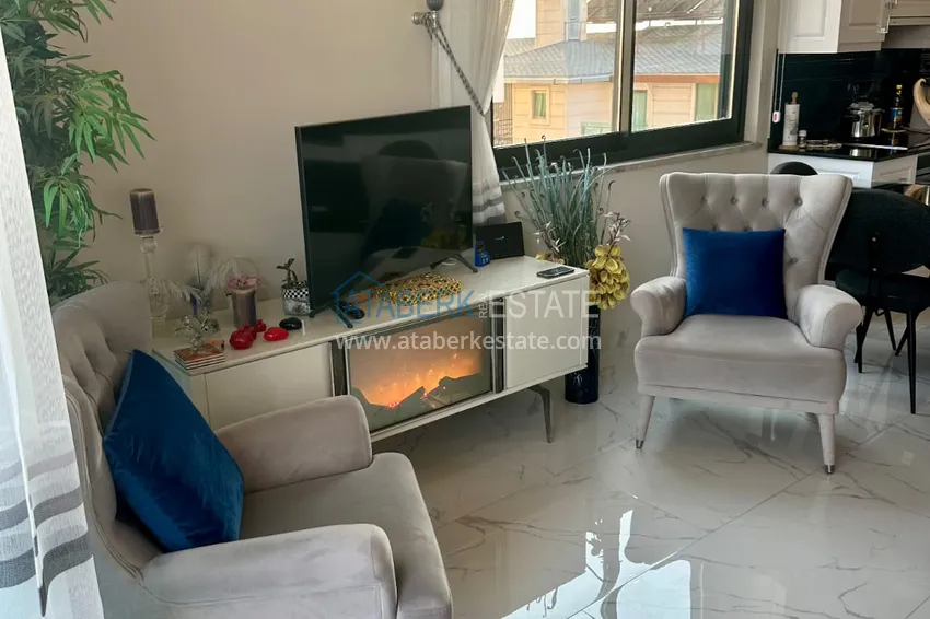 Purchase  2+1 apartment in Alanya, Oba with sea view — first line, citizenship 7 
