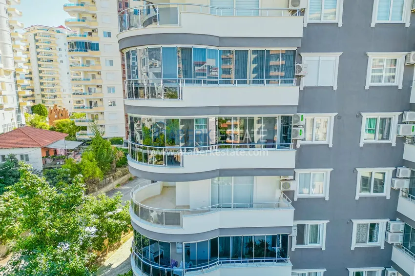 2+1 apartment with sea view in Alanya Mahmutlar district  8 