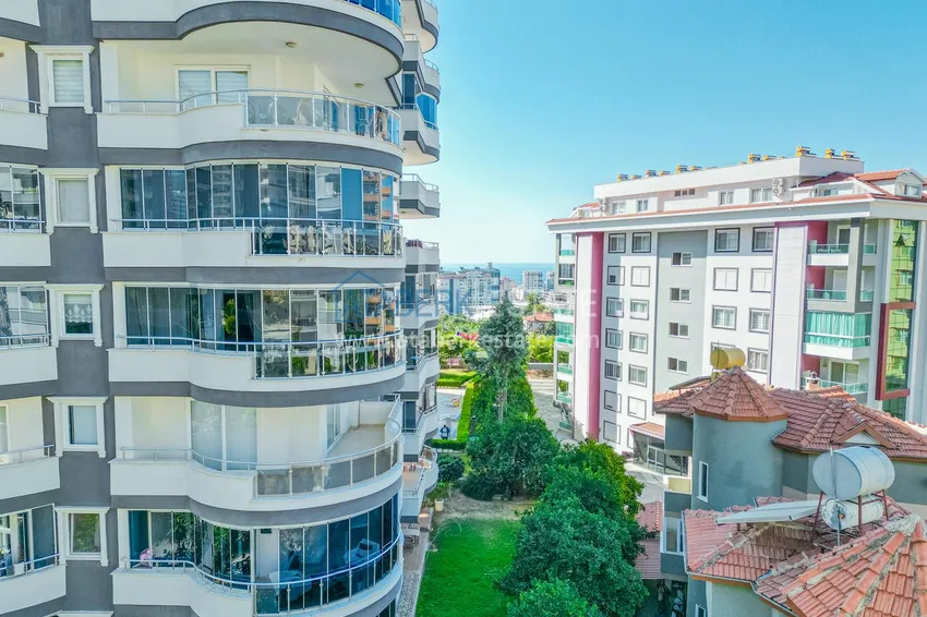 2+1 apartment with sea view in Alanya Mahmutlar district  9 