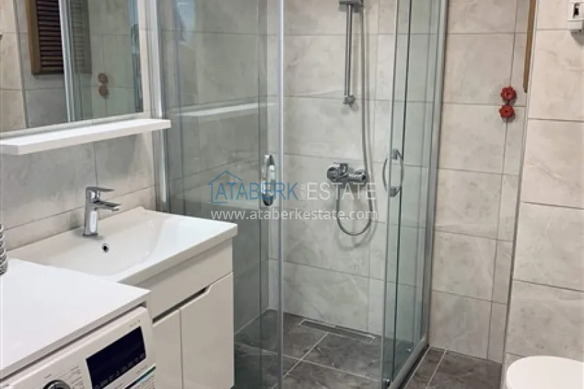 Purchase Apartment 1+1 with furniture and mountain views — 200 meters from the sea, Oba area 14 