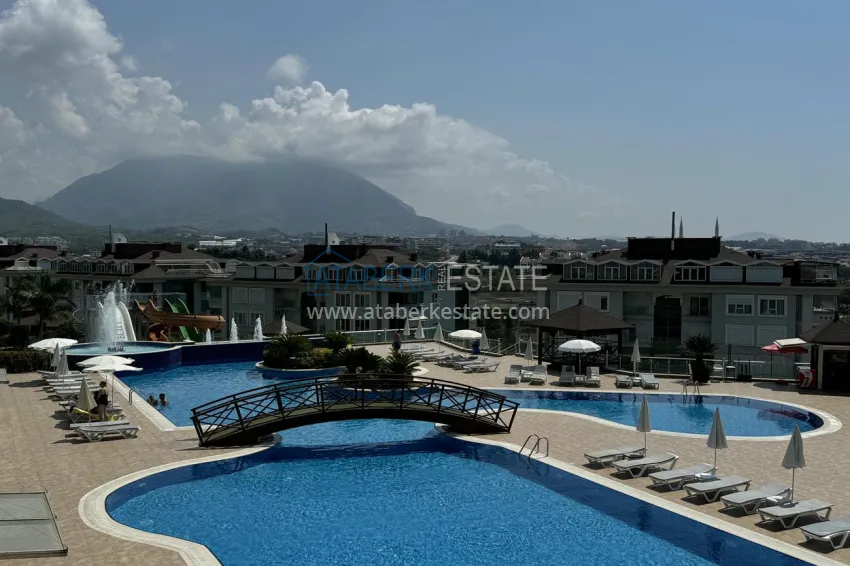 1+1 apartment from owner in Alanya, Oba - furnished in a condominium complex 10 