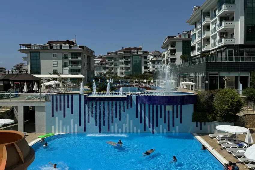 1+1 apartment from owner in Alanya, Oba - furnished in a condominium complex 12 