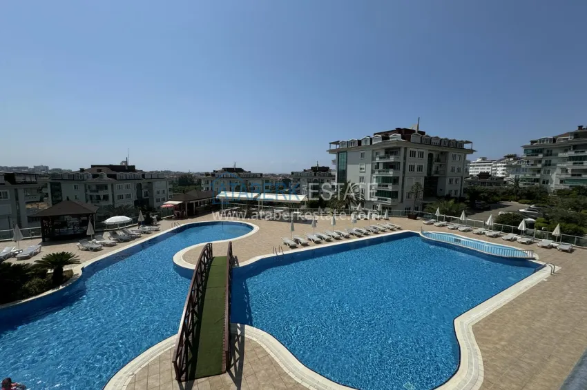 1+1 apartment from owner in Alanya, Oba - furnished in a condominium complex 7 