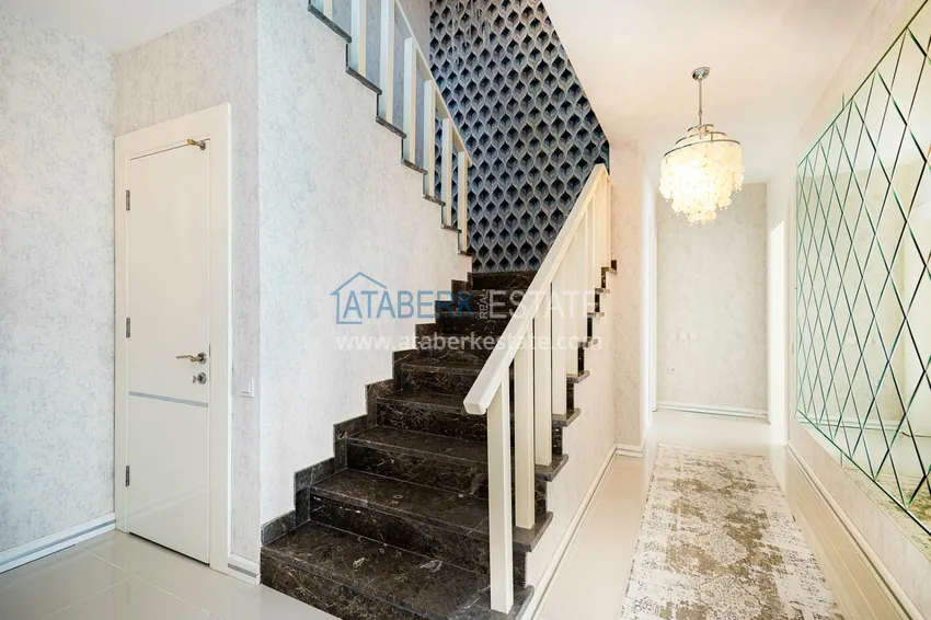 Purchase  Elegant 3+1 villa with panoramic sea and mountain views in an elite complex — Alanya, Kargicak district 14 