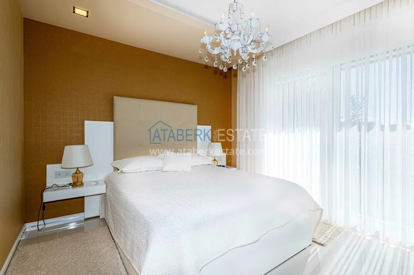 Purchase  Elegant 3+1 villa with panoramic sea and mountain views in an elite complex — Alanya, Kargicak district 17 