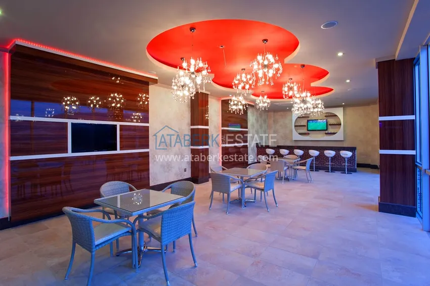 Elegant 3+1 villa with panoramic sea and mountain views in an elite complex — Alanya, Kargicak district 19 