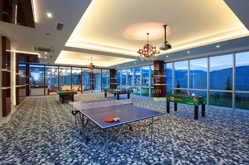 Elegant 3+1 villa with panoramic sea and mountain views in an elite complex — Alanya, Kargicak district 20 