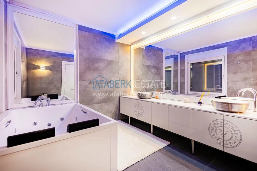 Purchase  Elegant 3+1 villa with panoramic sea and mountain views in an elite complex — Alanya, Kargicak district 21 