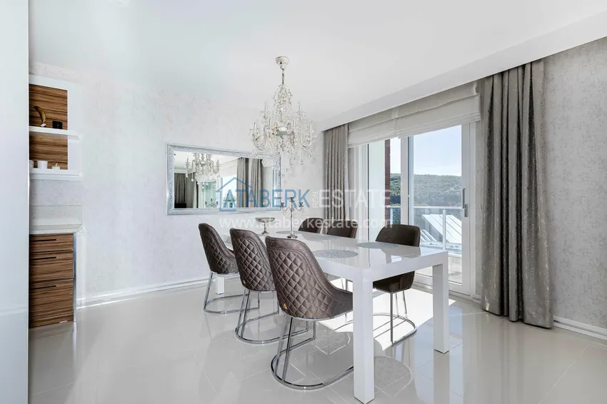 Purchase  Elegant 3+1 villa with panoramic sea and mountain views in an elite complex — Alanya, Kargicak district 7 