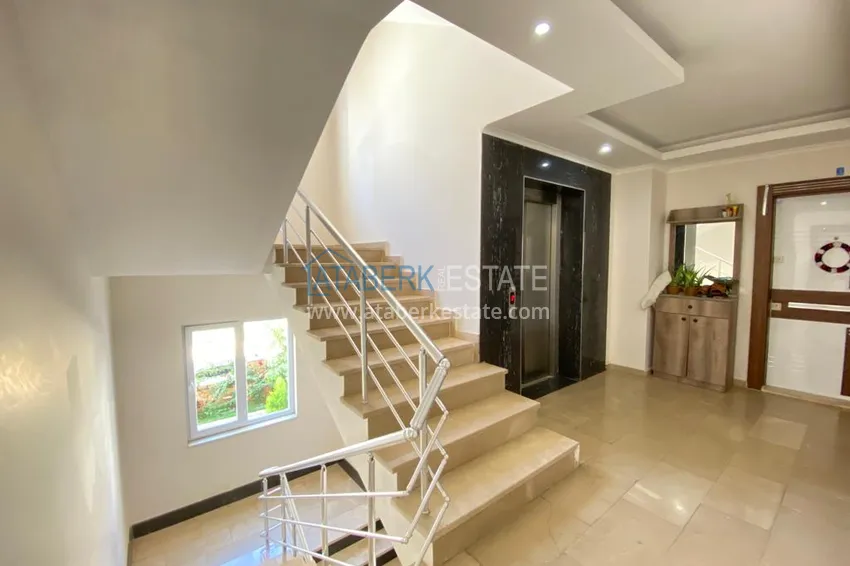 Linear 3+1 apartment in Alanya, Oba district - furnished, separate kitchen, suitable for a residence permit  10 