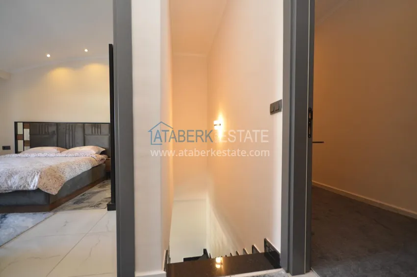 Purchase  2+1 duplex apartment in Alanya, Oba - a stylish duplex furnished for a residence permit  10 