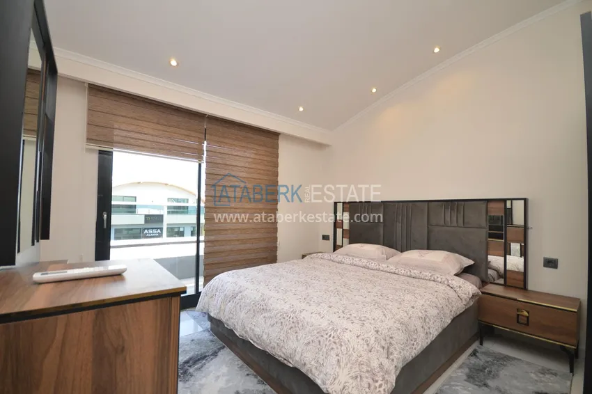 Purchase  2+1 duplex apartment in Alanya, Oba - a stylish duplex furnished for a residence permit  11 