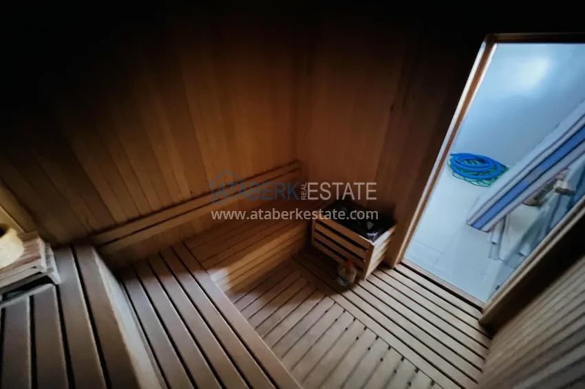 Linear 3+1 apartment in Alanya, Oba district - furnished, separate kitchen, suitable for a residence permit  13 