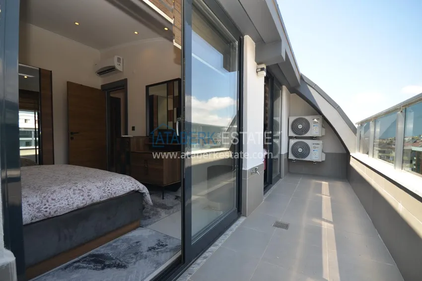 Purchase  2+1 duplex apartment in Alanya, Oba - a stylish duplex furnished for a residence permit  17 