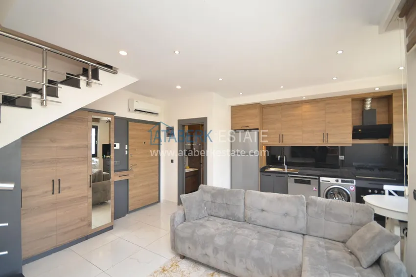 Purchase  2+1 duplex apartment in Alanya, Oba - a stylish duplex furnished for a residence permit  1 