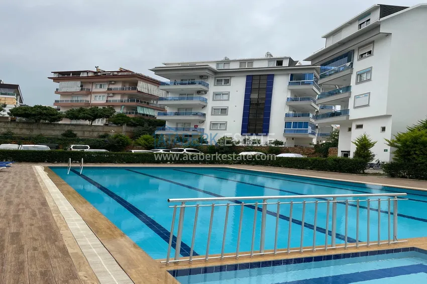 Linear 3+1 apartment in Alanya, Oba district - furnished, separate kitchen, suitable for a residence permit  3 