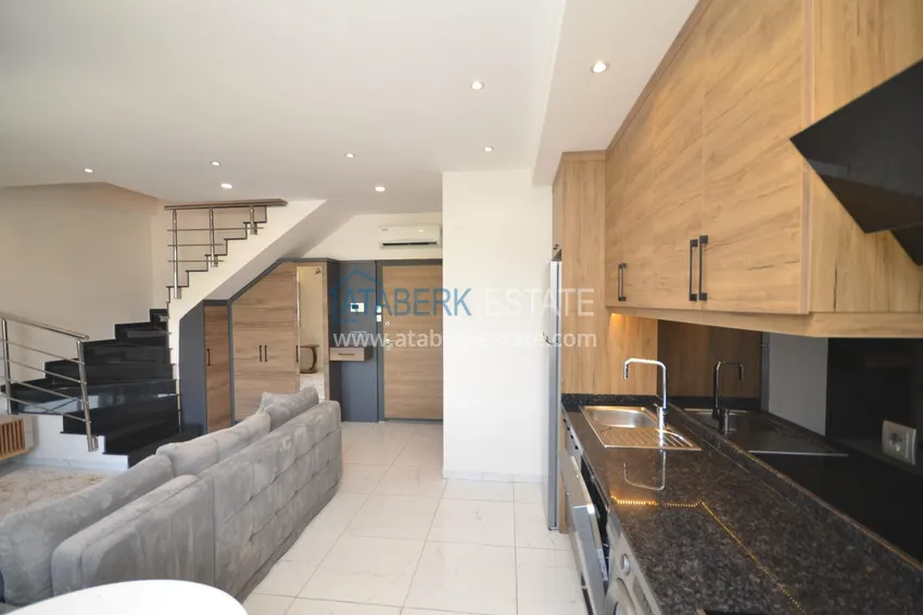 Purchase  2+1 duplex apartment in Alanya, Oba - a stylish duplex furnished for a residence permit  4 
