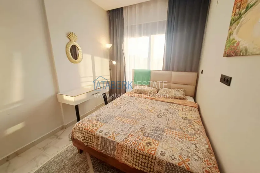 Purchase 1+1 apartment in Alanya, Oba district with furniture and mountain views — installments up to 6 months 6