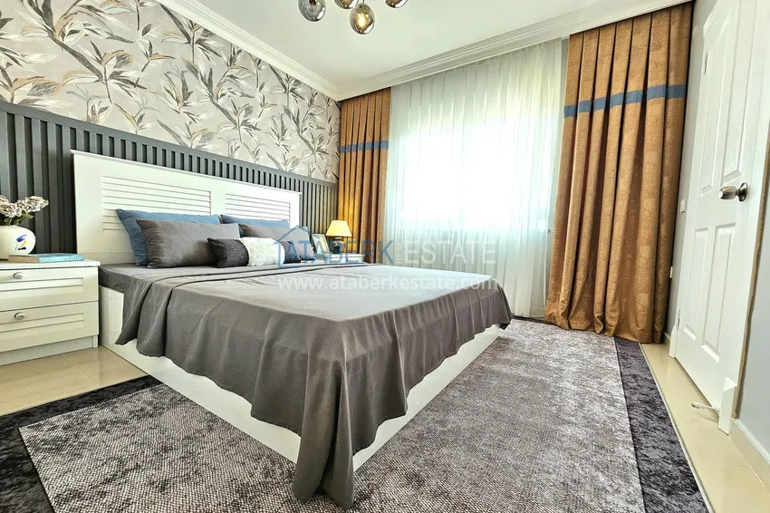 Purchase  3+1 penthouse duplex in Alanya, Oba district — designer interior, prestigious residence 12 