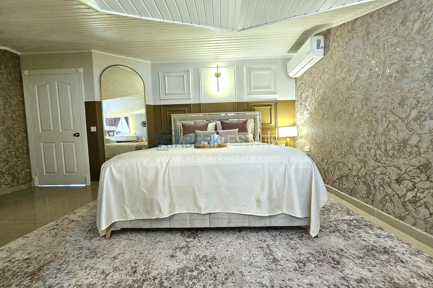 Purchase  3+1 penthouse duplex in Alanya, Oba district — designer interior, prestigious residence 15 