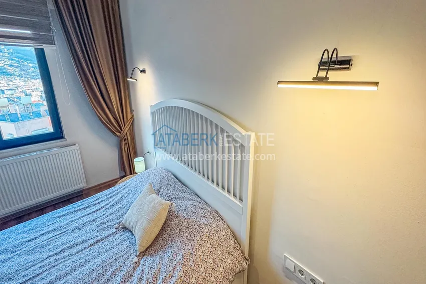 Purchase  3+1 apartment for a residence permit in Alanya, Kale district - furnished and with panoramic views of the sea and port  18 