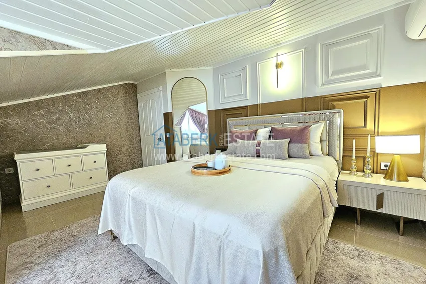 Purchase  3+1 penthouse duplex in Alanya, Oba district — designer interior, prestigious residence 18 