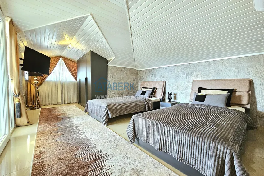 Purchase  3+1 penthouse duplex in Alanya, Oba district — designer interior, prestigious residence 20 