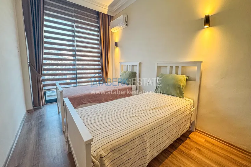 Purchase  3+1 apartment for a residence permit in Alanya, Kale district - furnished and with panoramic views of the sea and port  21 
