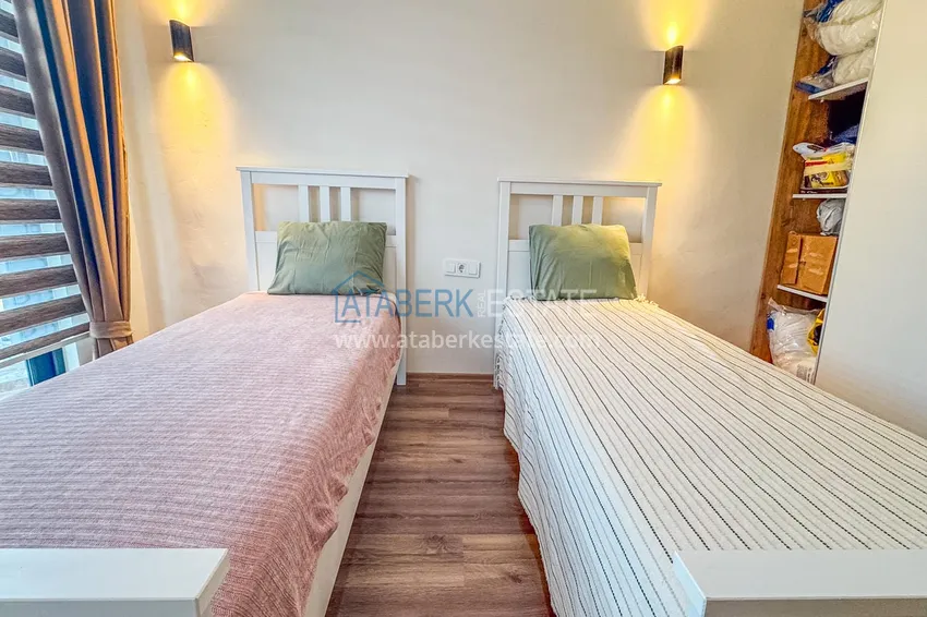 Purchase  3+1 apartment for a residence permit in Alanya, Kale district - furnished and with panoramic views of the sea and port  22 