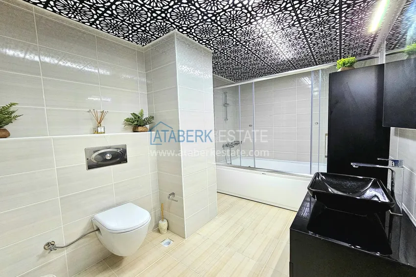 Purchase  3+1 penthouse duplex in Alanya, Oba district — designer interior, prestigious residence 28 