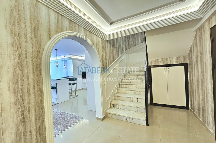Purchase  3+1 penthouse duplex in Alanya, Oba district — designer interior, prestigious residence 2 