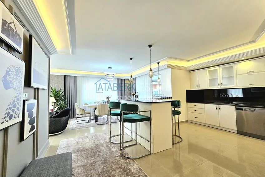 Purchase  3+1 penthouse duplex in Alanya, Oba district — designer interior, prestigious residence 3 