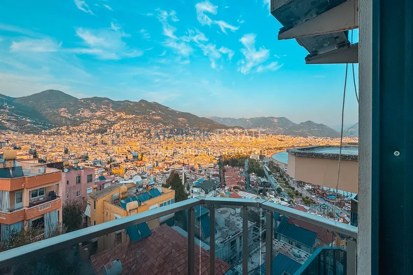 Purchase  3+1 apartment for a residence permit in Alanya, Kale district - furnished and with panoramic views of the sea and port  41 