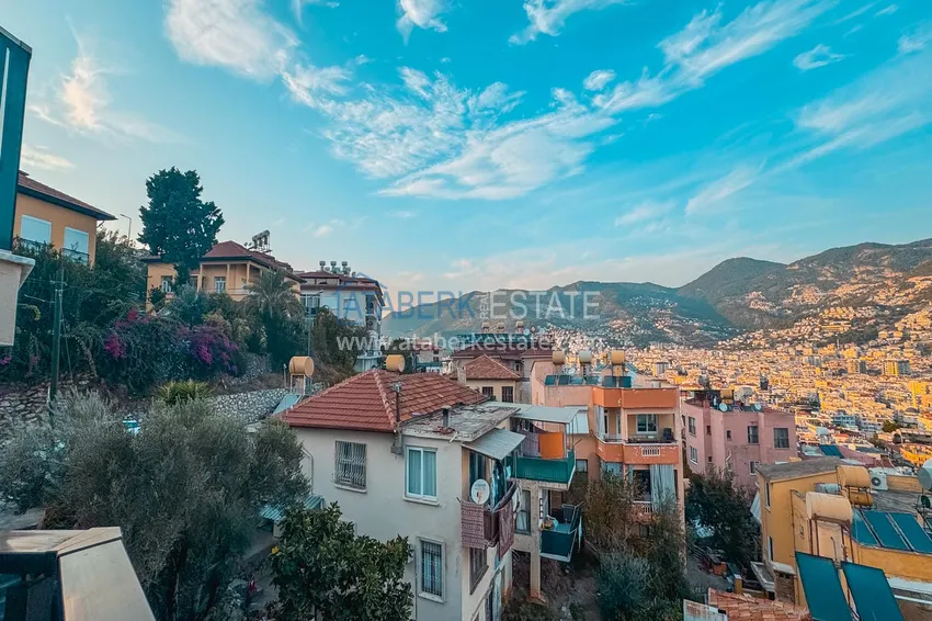 Purchase  3+1 apartment for a residence permit in Alanya, Kale district - furnished and with panoramic views of the sea and port  52 