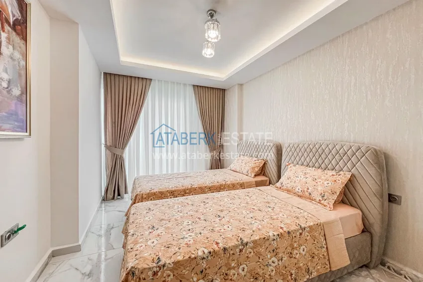 Purchase  2+1 apartment in Alanya, Mahmutlar district - new furniture and sea view 12 